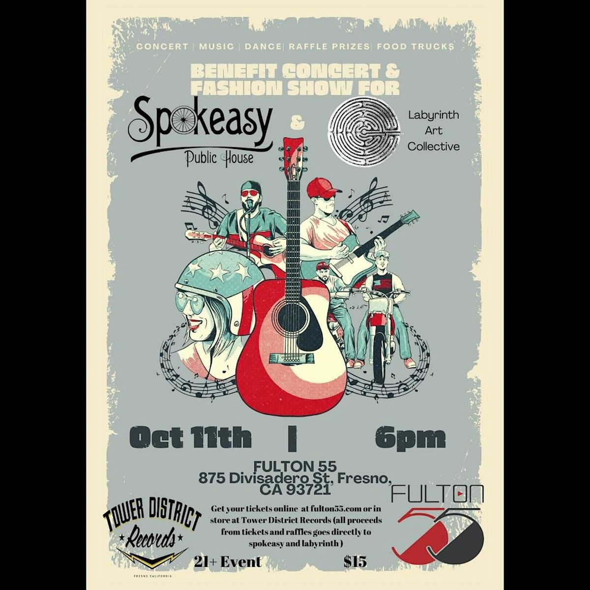 Benefit Concert and Fashion Show for Spokeasy and Labyrnith Art Collective