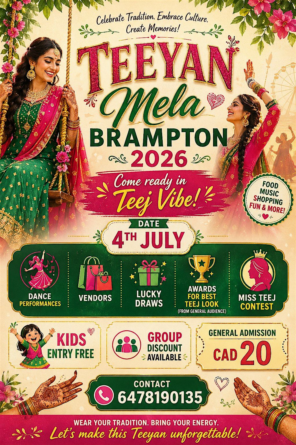 Teeyan\/Teej Mela Brampton 2026