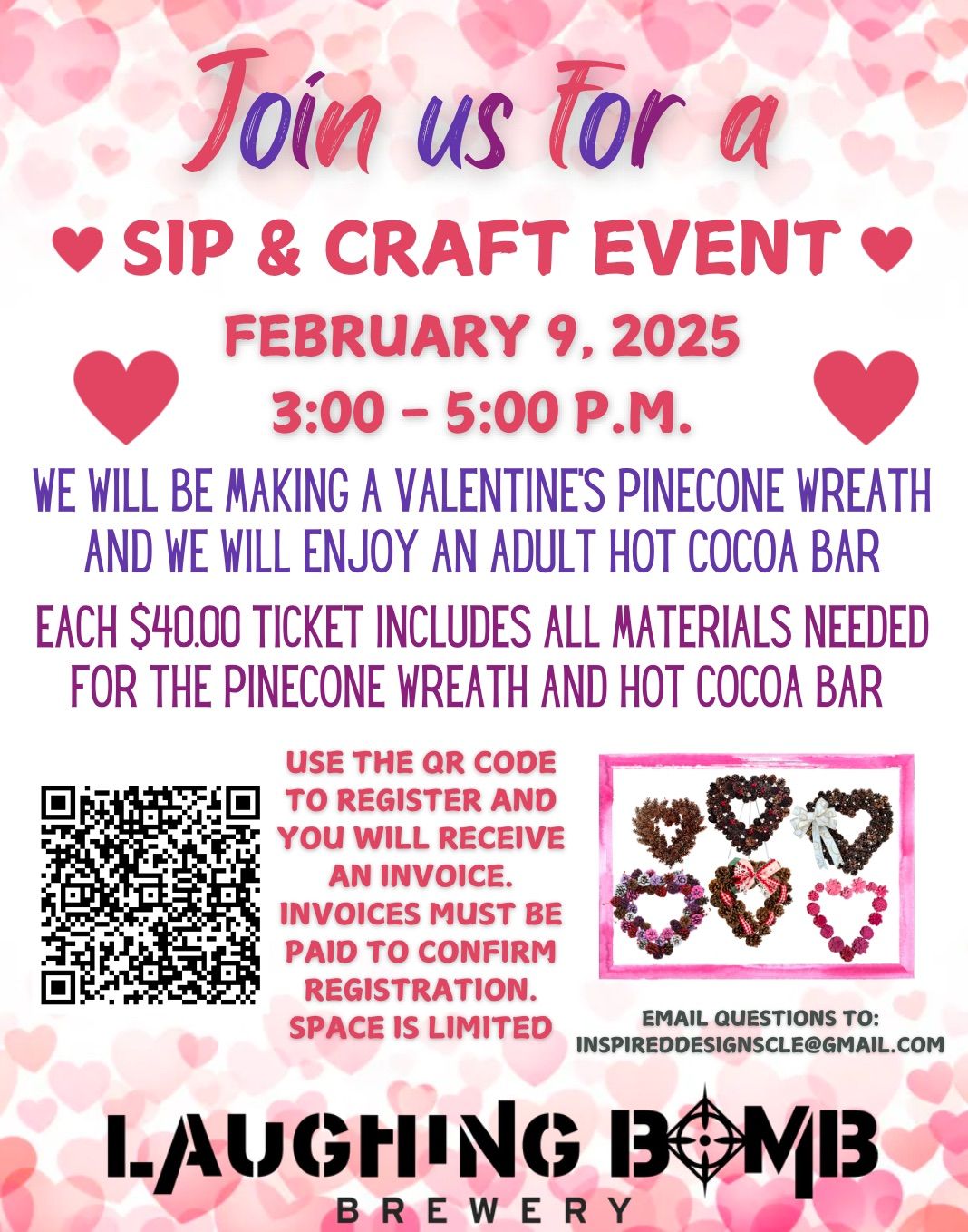 Valentine\u2019s Sip and Craft