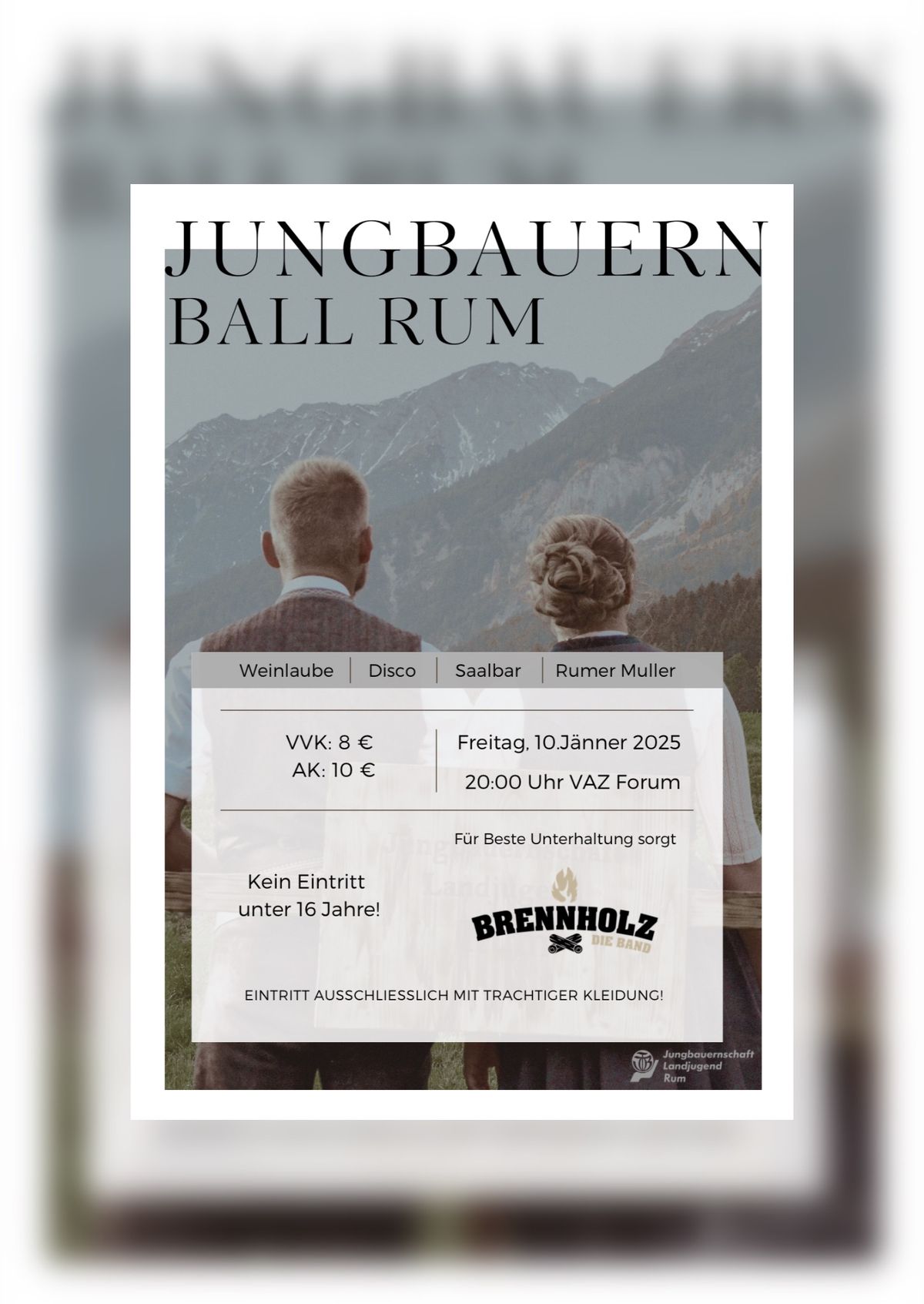 Jungbauernball Rum