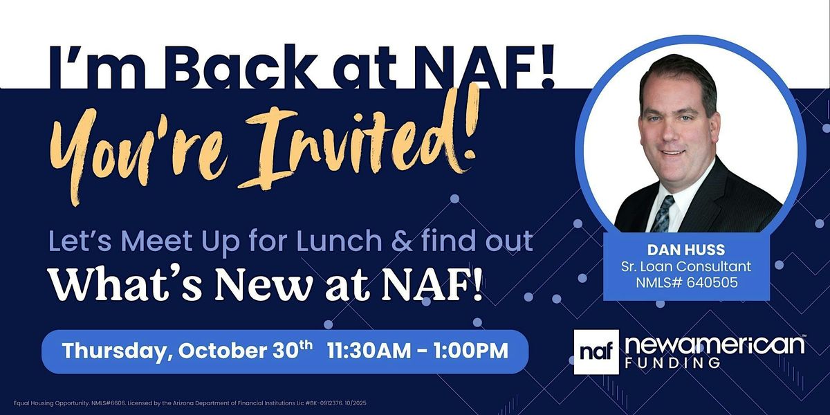 Pre- Holiday Lunch & Learn: What's New at NAF!