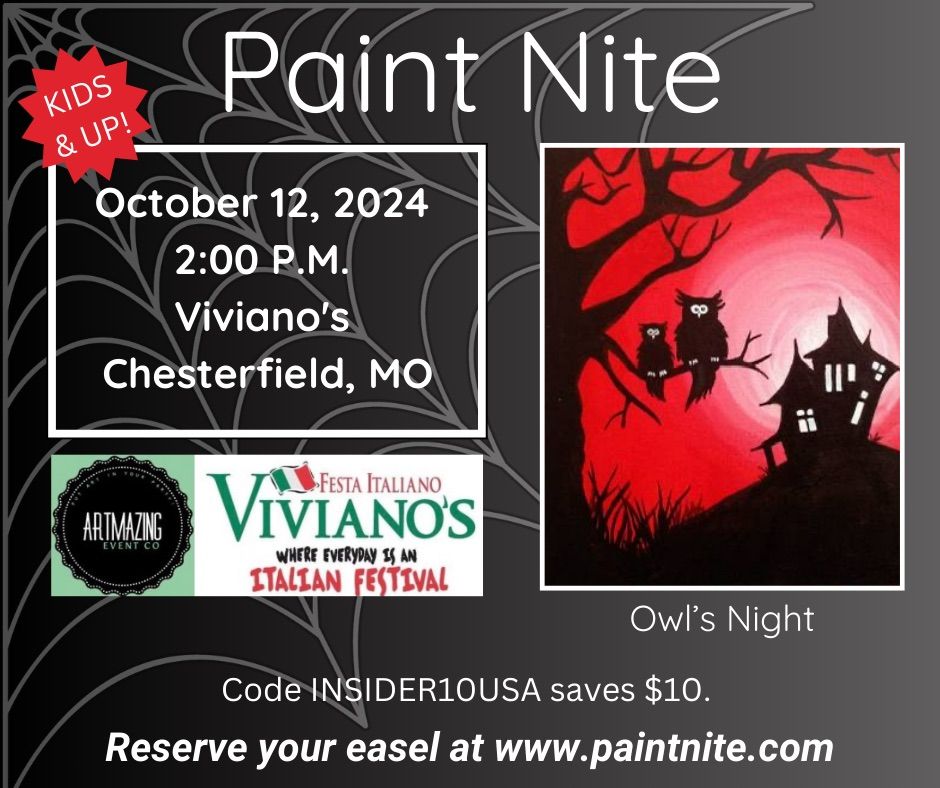 10\/12\/2024 Paint Nite at Viviano\u2019s in Chesterfield, MO