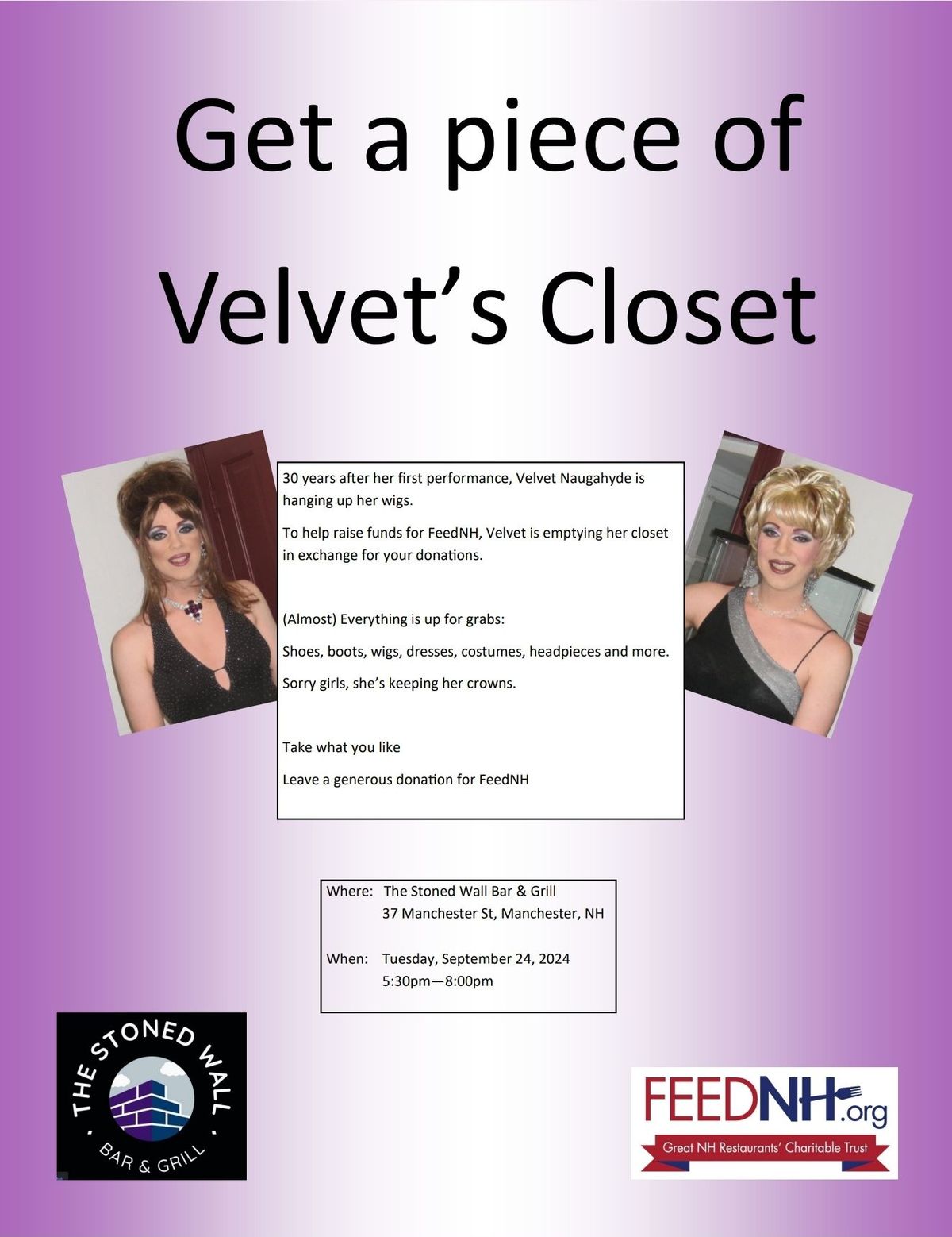 Raid Velvet's Closet for Charity 