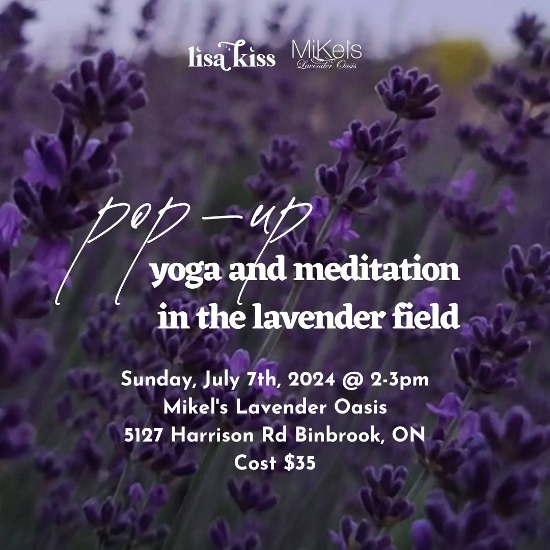 Yoga and Meditation in the Lavender Field