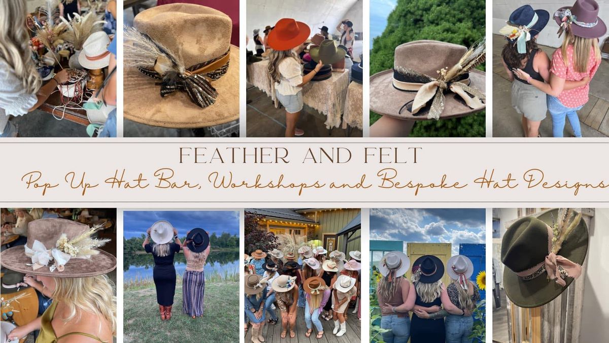 A very Trendy Fall Hat Bar Workshop with Feather and Felt