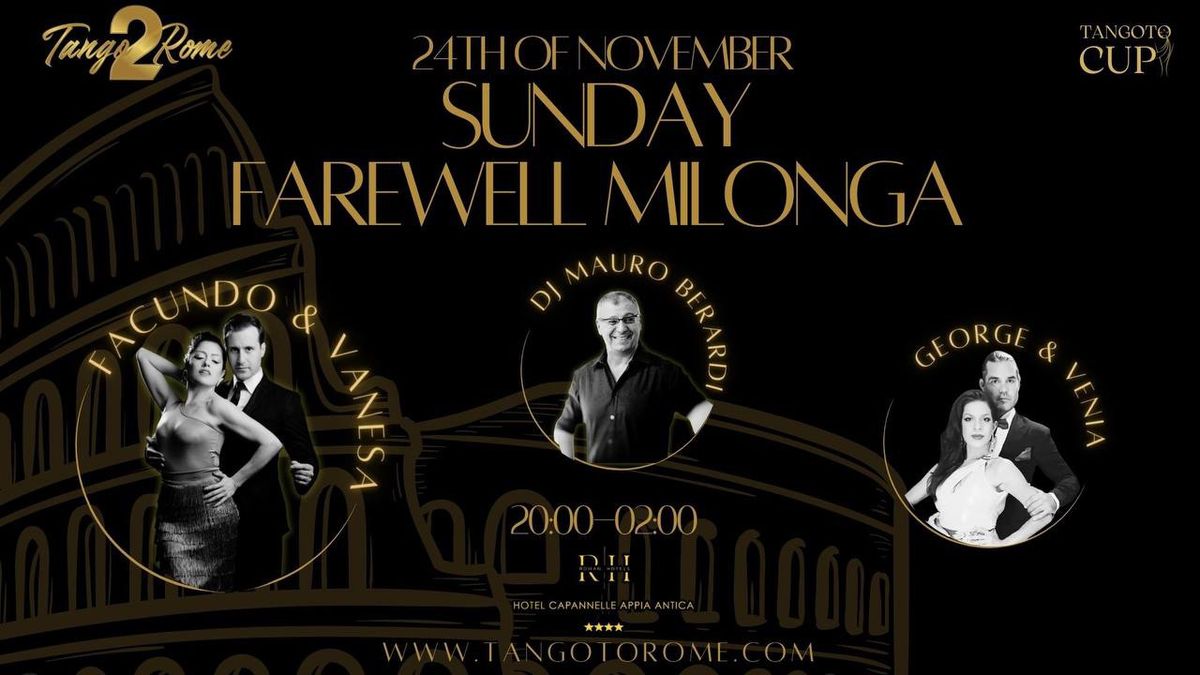 Tango To Rome - Farewell Milonga 