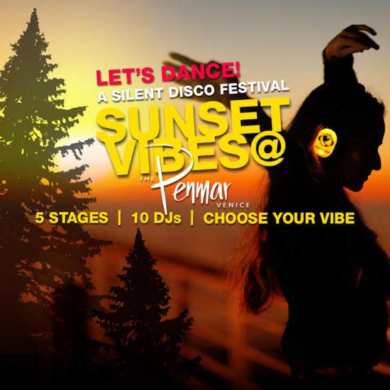 Sunset Vibes Silent Disco at The Penmar \/ Venice