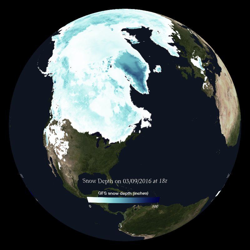 Frozen Earth:  The Cold\u2019s Far-Reaching Influence - Science on a Sphere program