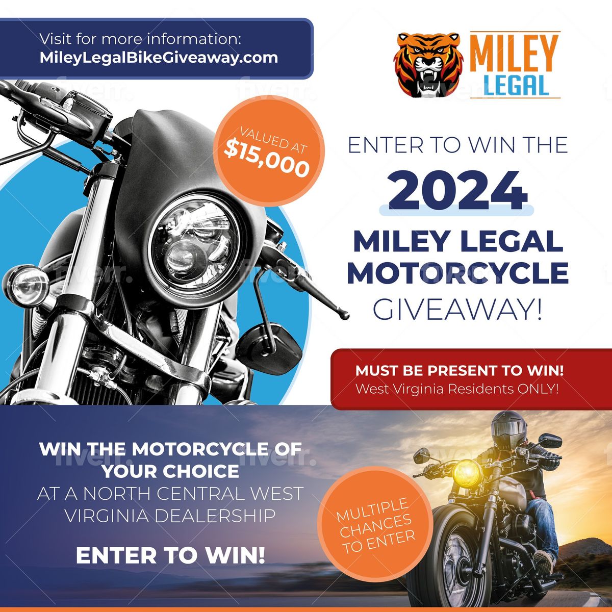 2024 Miley Legal Motorcycle Giveaway Event