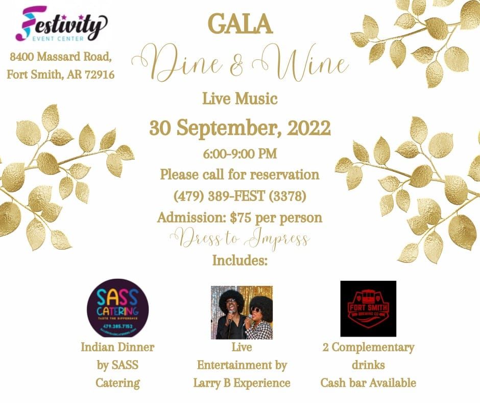 SASS Catering - Festivity Presents Dine & Wine Gala