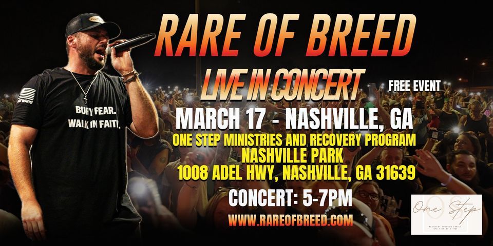 Rare of Breed LIVE at Nashville Park (Nashville, GA - FREE SHOW)