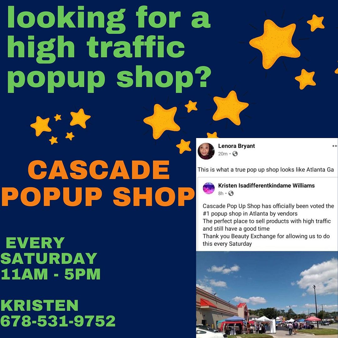 CASCADE POP-UP SHOP (A VENDOR'S MARKET)