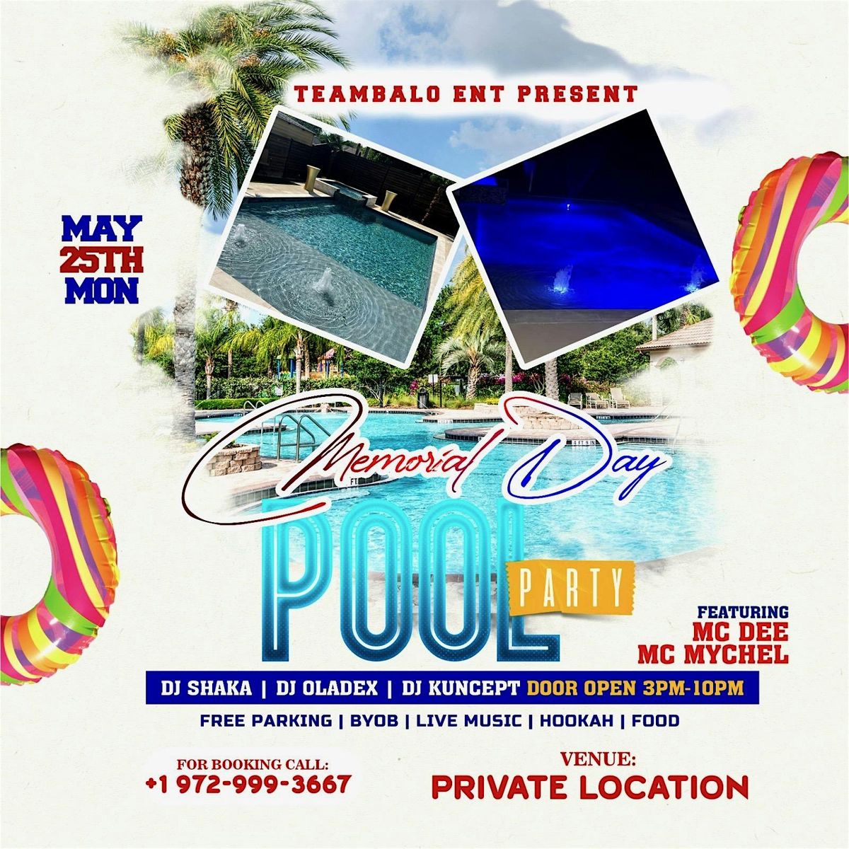Memorial Day pool party