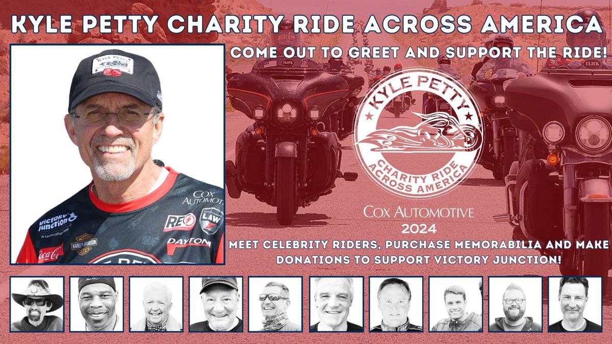 Kyle Petty Charity Ride Visits Downtown Indianapolis!