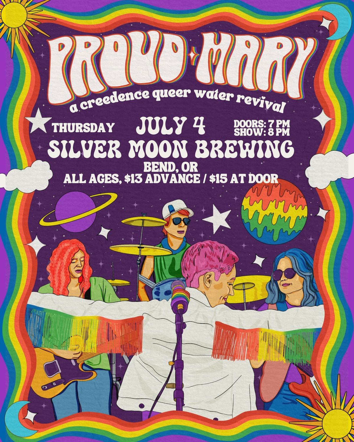 Proud Mary 4th of July Bash at Silver Moon Brewing (CCR tribute band)