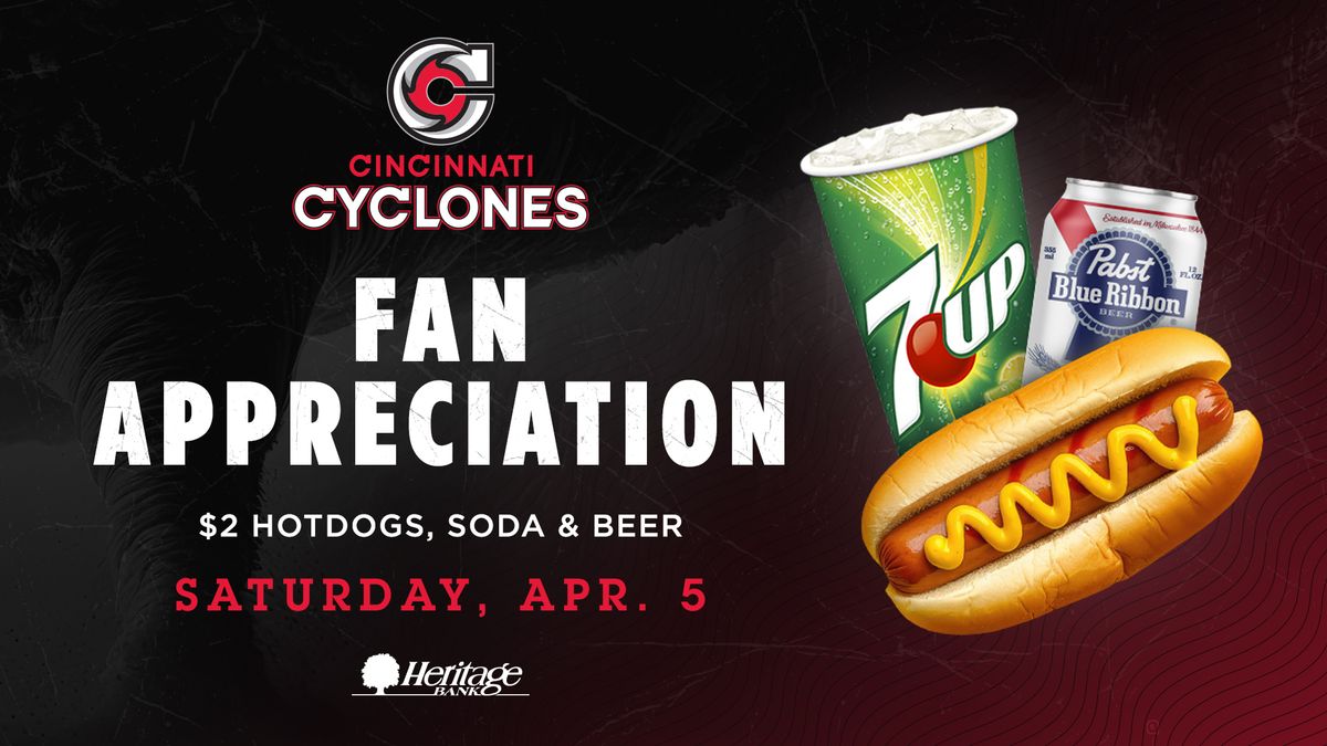 Cincinnati Cyclones V Walleye | Fan Appreciation