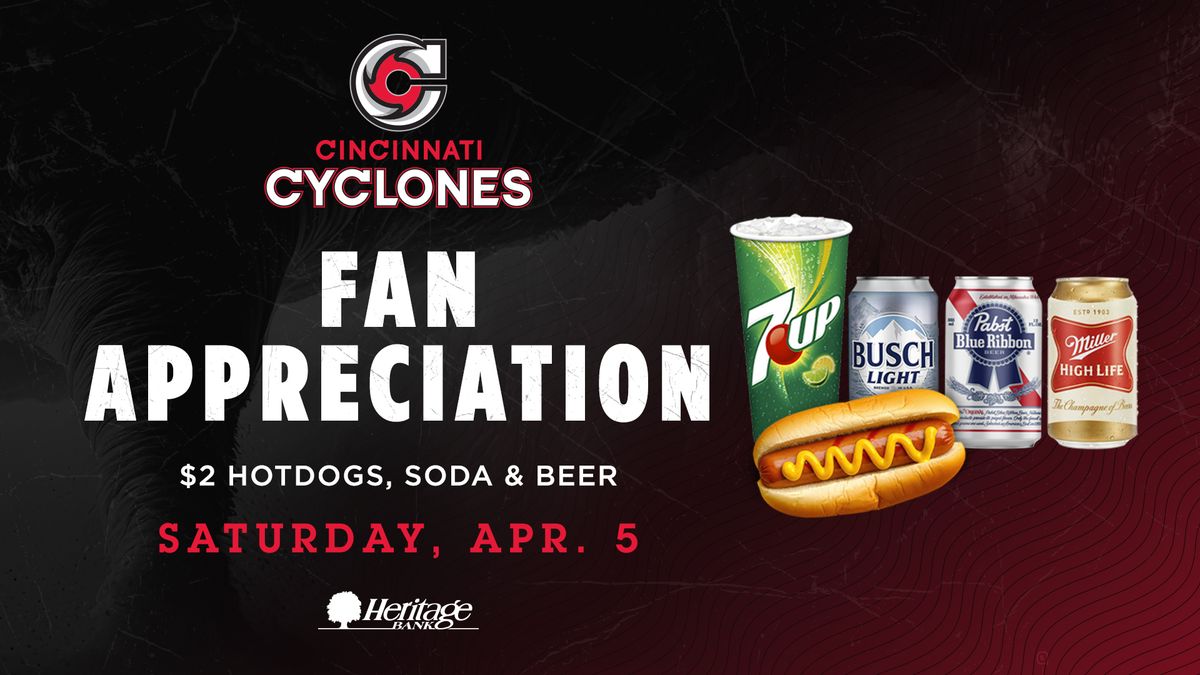 Cincinnati Cyclones V Walleye | Fan Appreciation