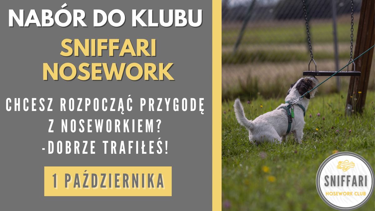 Nab\u00f3r do klubu SNIFFARI NOSEWORK