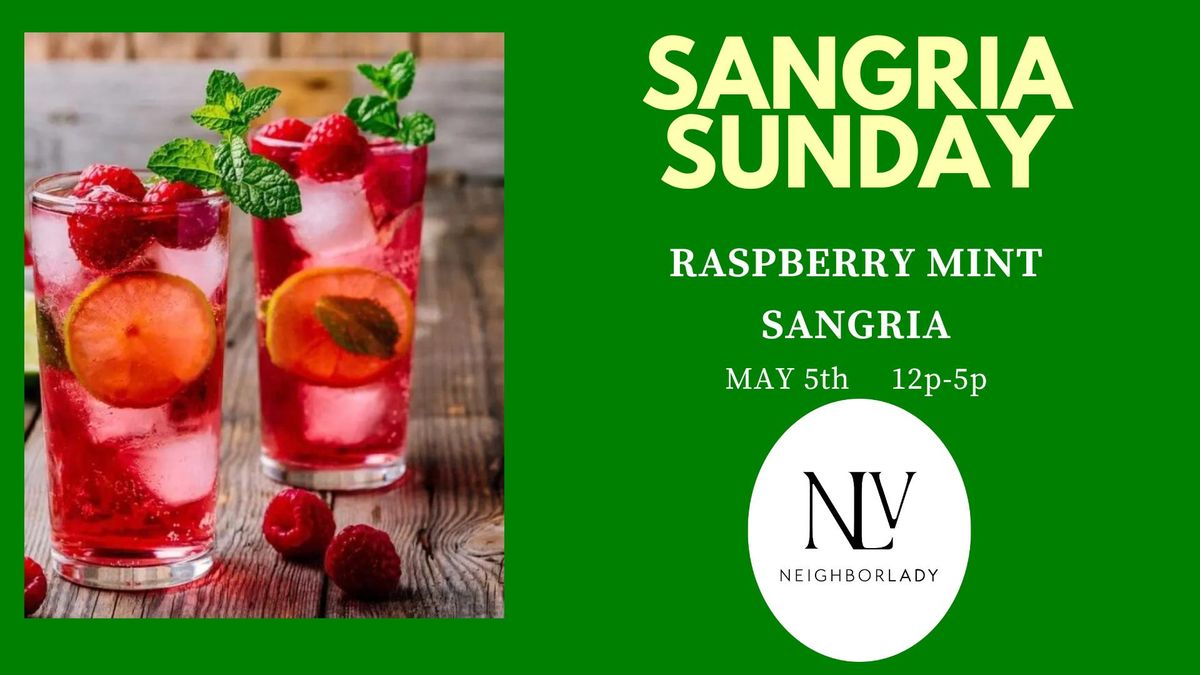 SANGRIA SUNDAY- Raspberry Mint Sangria