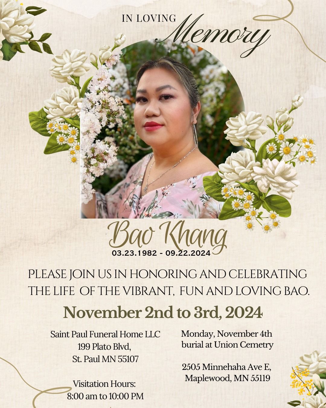 Bao Khang's Celebration of Life