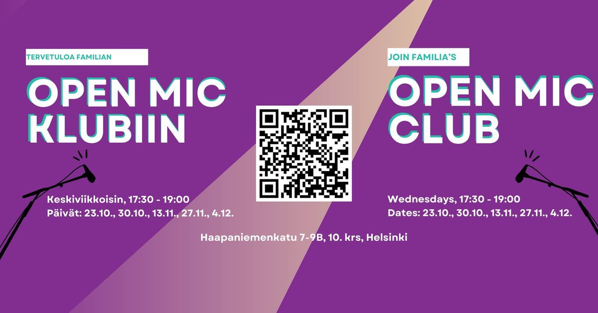  Open Mic -klubi \/ Open Mic Club