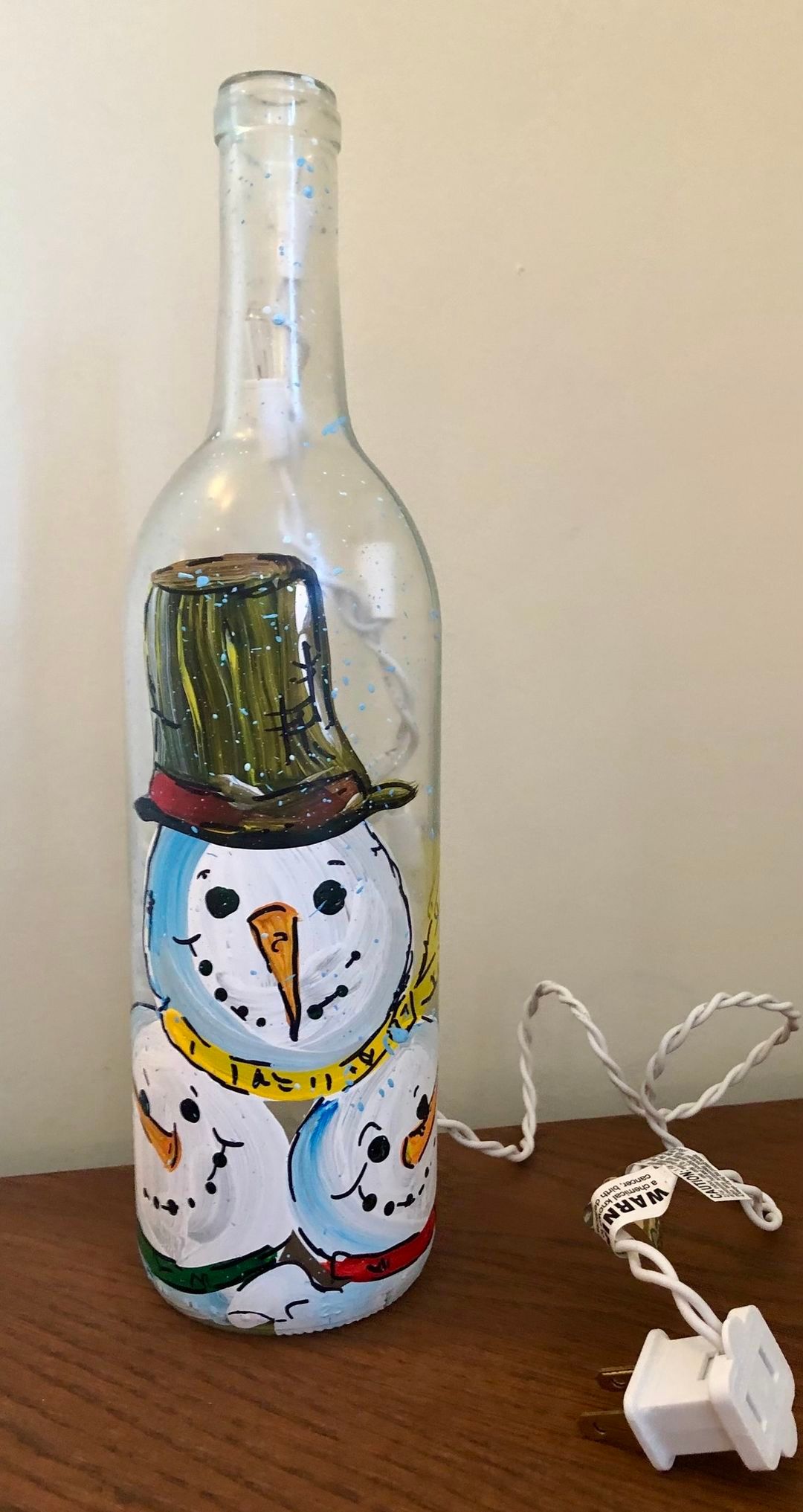 Holiday Lighted Bottle