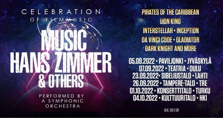 SIIRTYY KEV\u00c4\u00c4LLE - The Music of Hans Zimmer & Others, Kulttuuritalo Helsinki