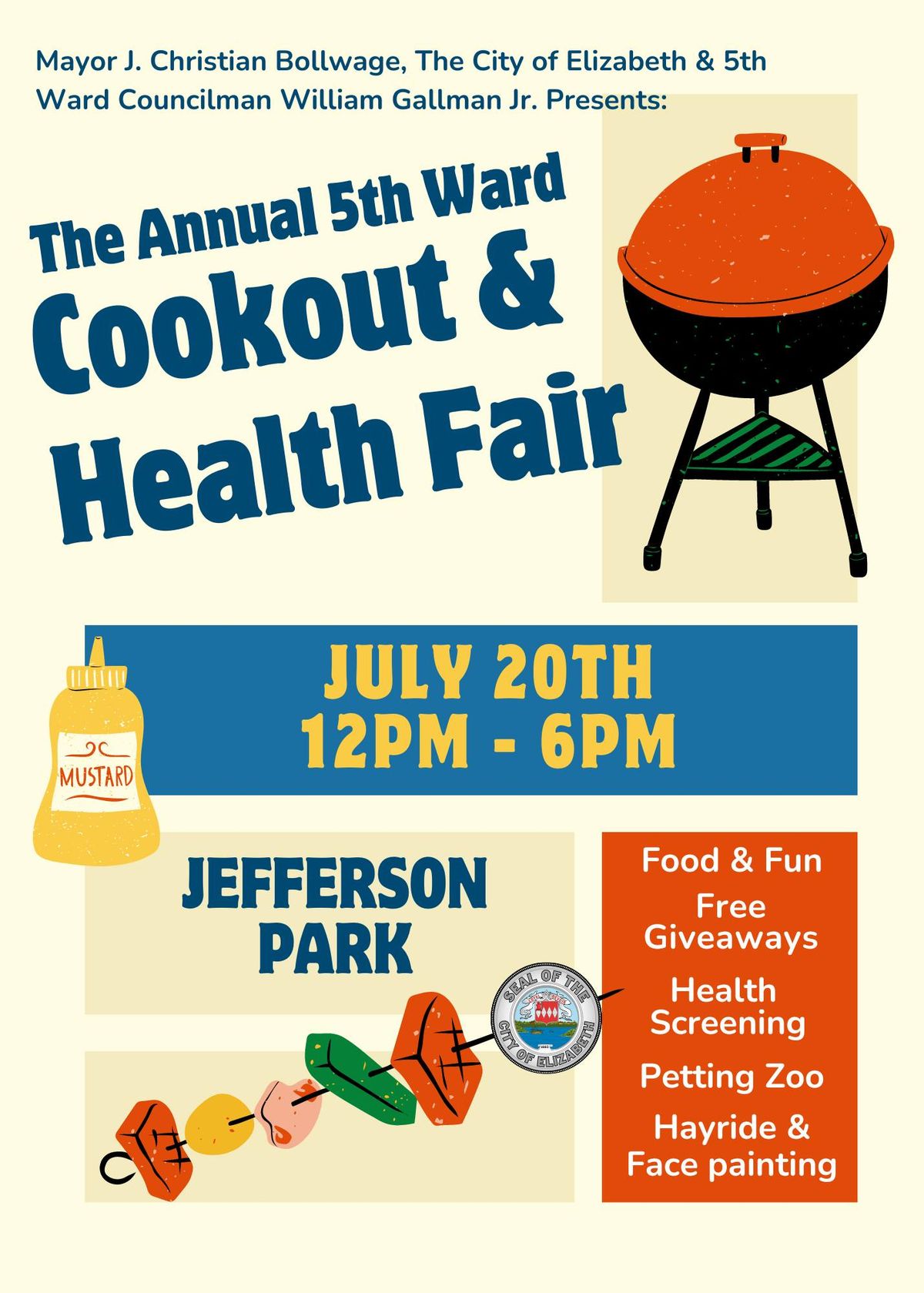 Annual 5th Ward Cookout and Health Fair