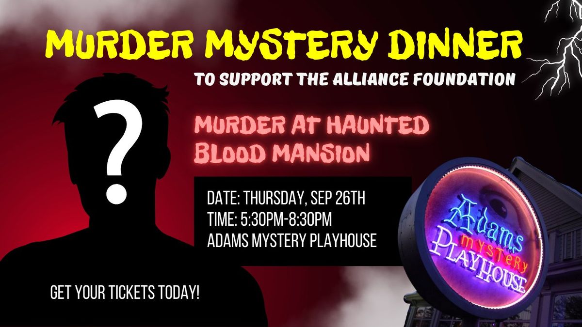 Murder Mystery Dinner Fundraiser