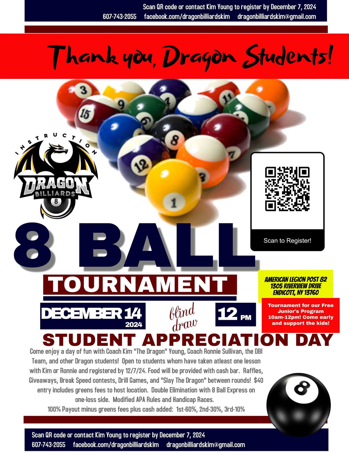 Student Appreciation Day and Tournament!