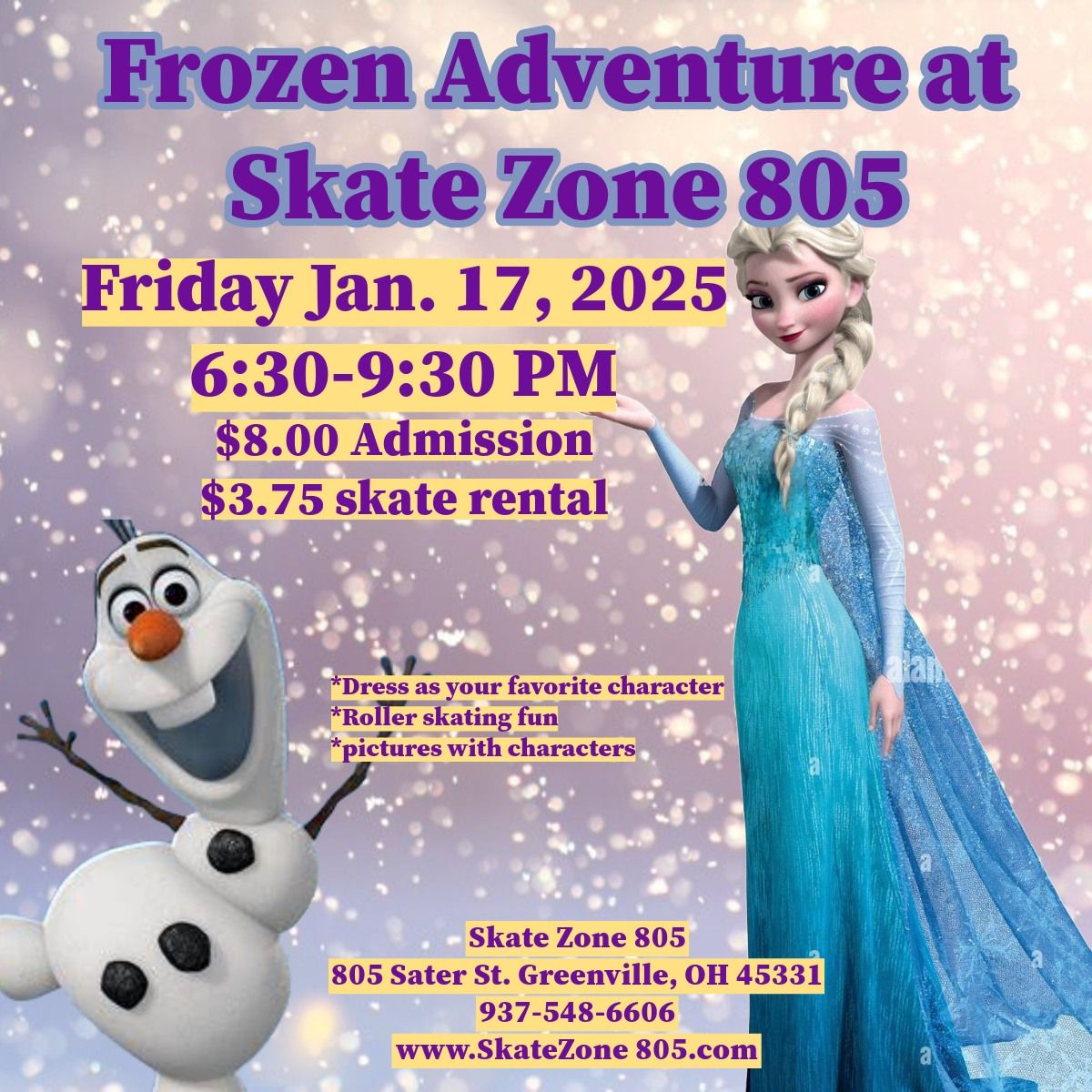 Frozen Adventure at Skate Zone 805!