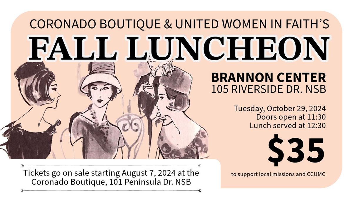 Fall Luncheon hosted by Coronado Boutique & United Women in Fath