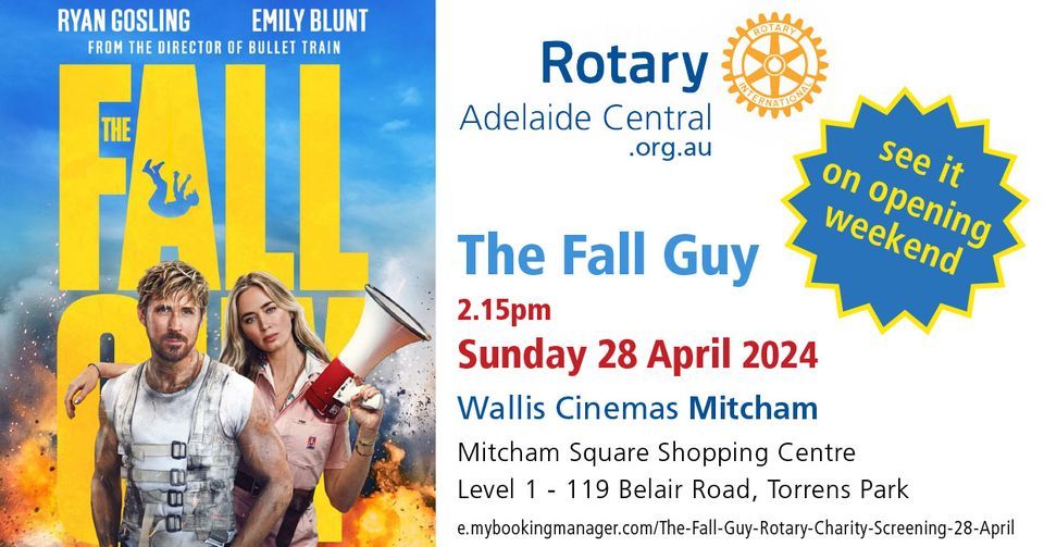 The Fall Guy - charity movie screening
