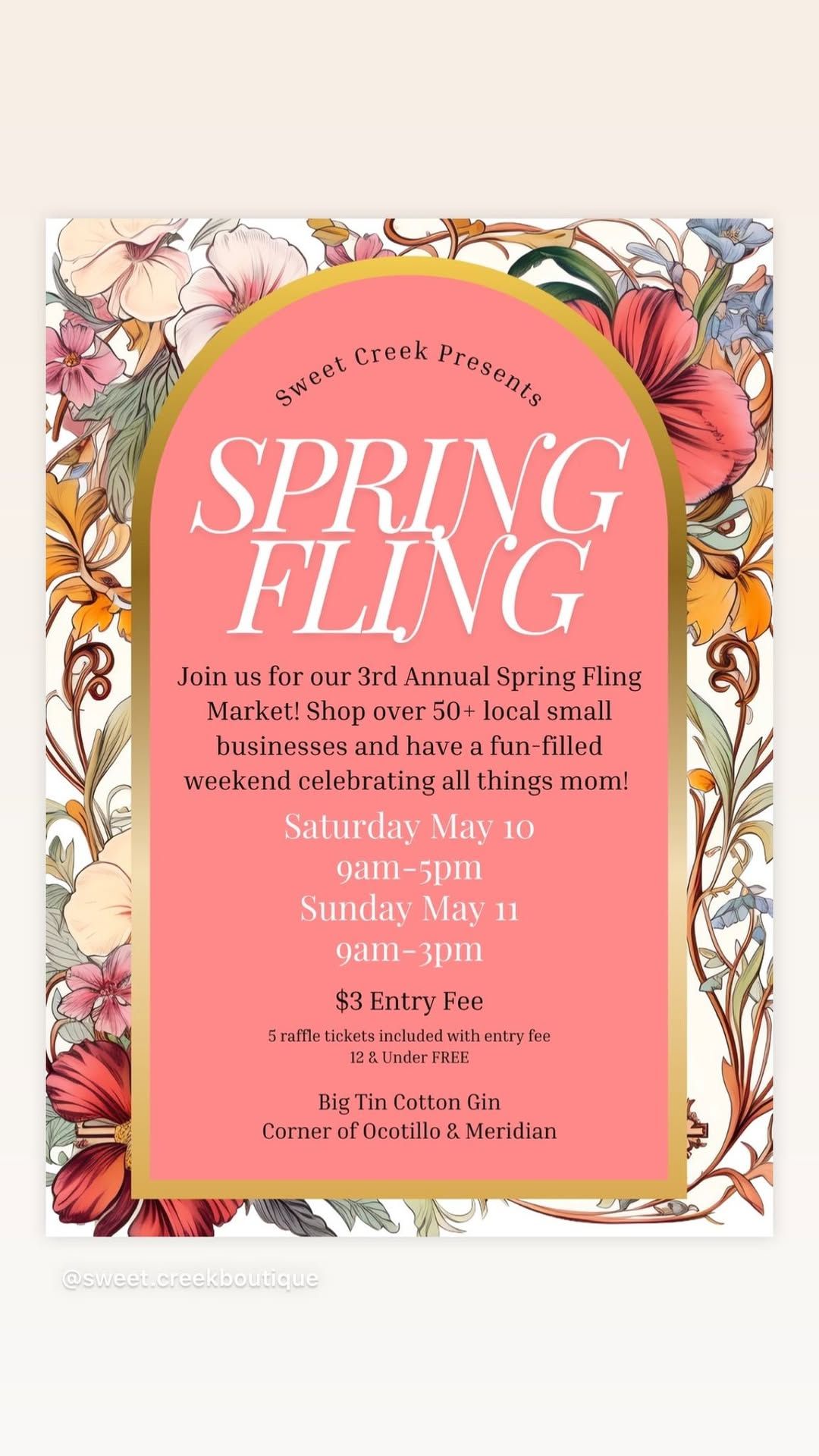 \ud83d\udc90SWEET CREEK SPRING FLING MARKET\ud83d\udc90