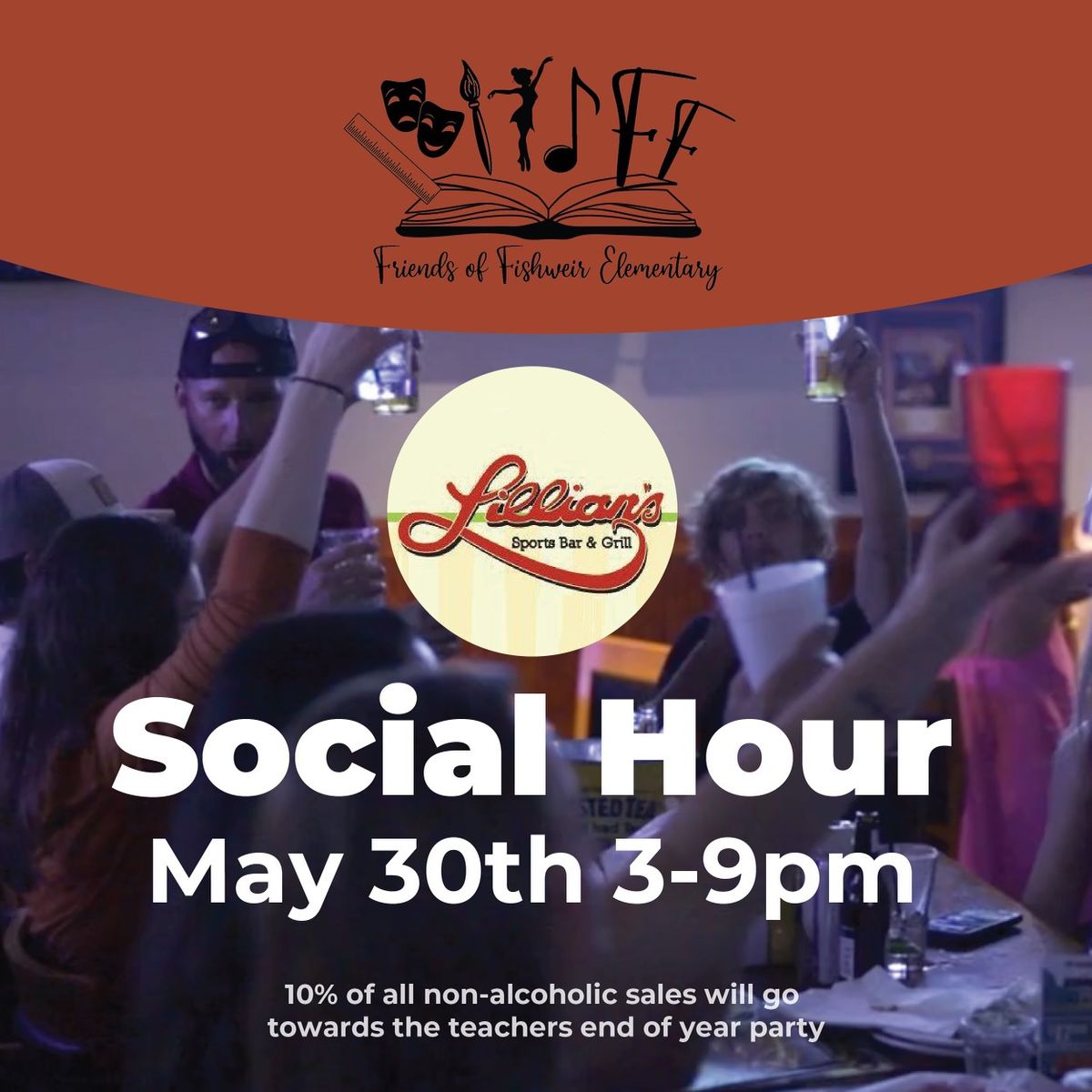 End of year social hour at Lilian\u2019s