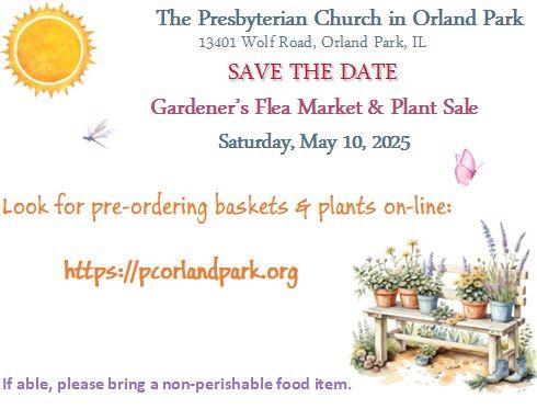 Gardener's Flea Market & Plant Sale - SAVE THE DATE