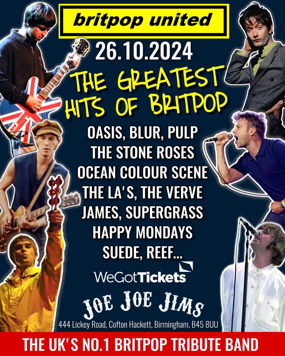 Britpop Tribute Band, "BRITPOP UNITED" Live at Joe Joe Jim\u2019s (South Birmingham)