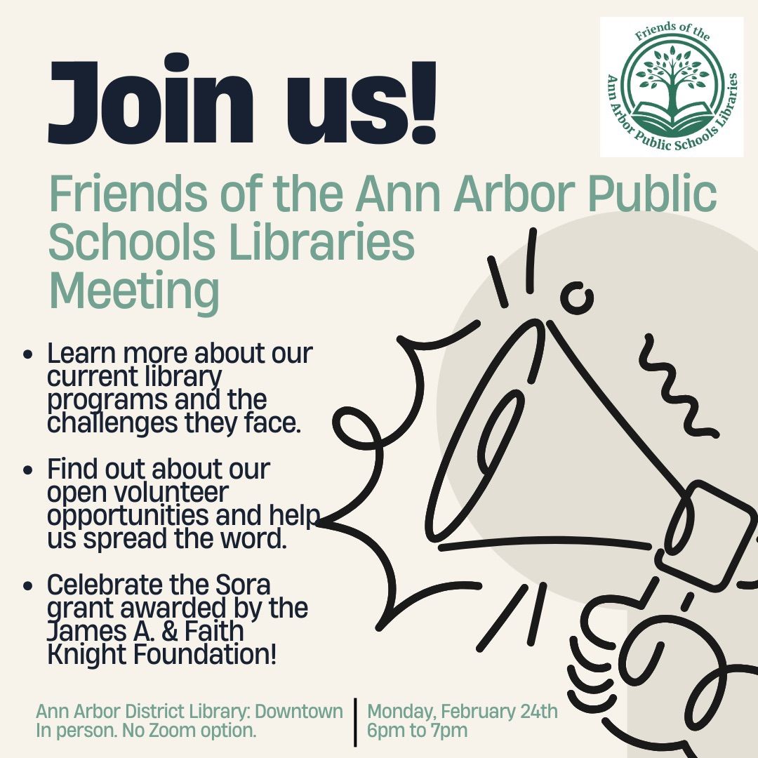 Friends of the AAPS Libraries Public Meeting