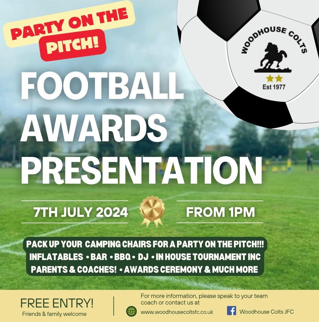 Party on the pitch - End of Season Awards ?