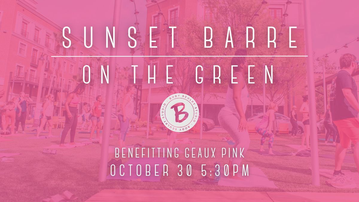 Sunset Barre with Body Sculpt Benefitting Geaux Pink