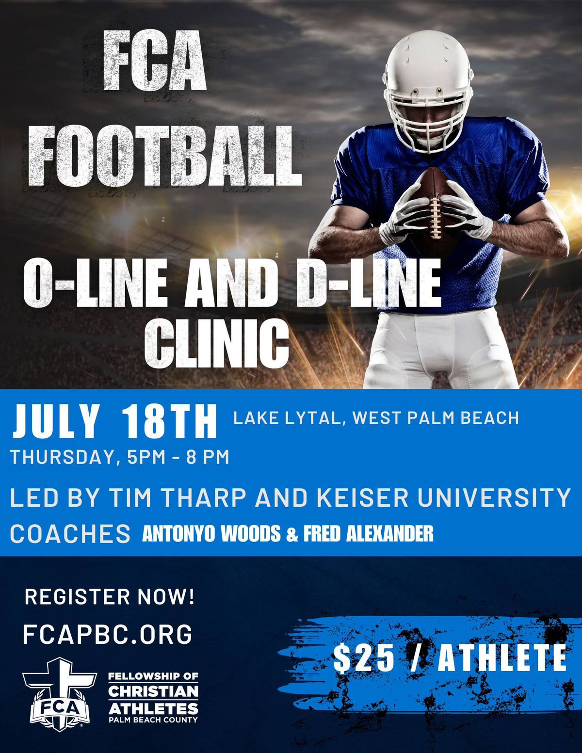 FCA Football O-Line\/D-Line Clinic