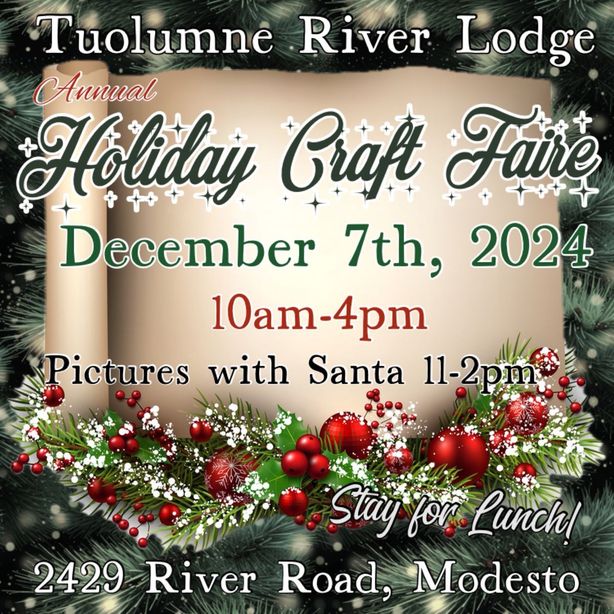 Tuolumne River Lodge Holiday Craft Faire