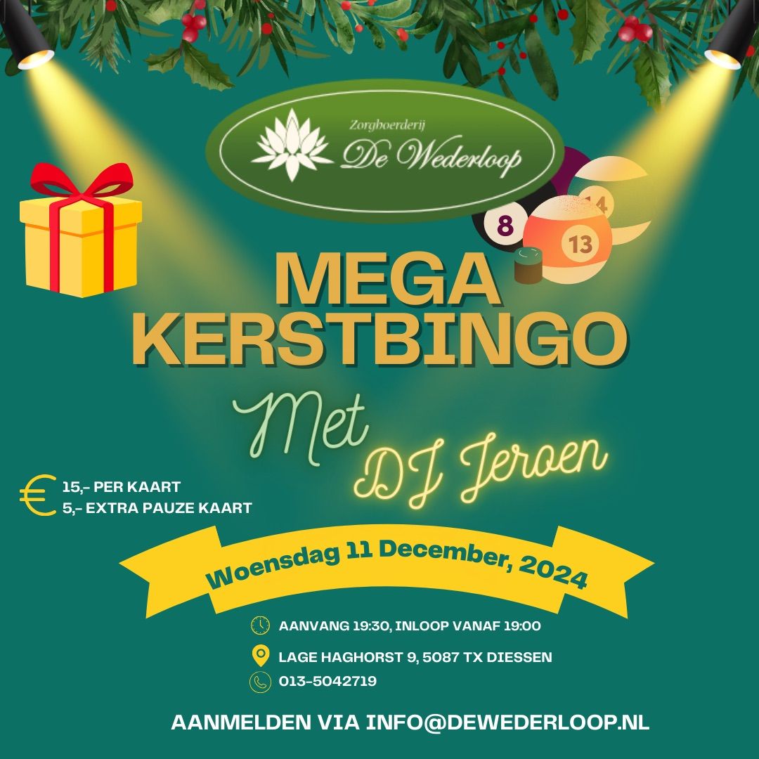 DE WEDERLOOP MEGA KERSTBINGO