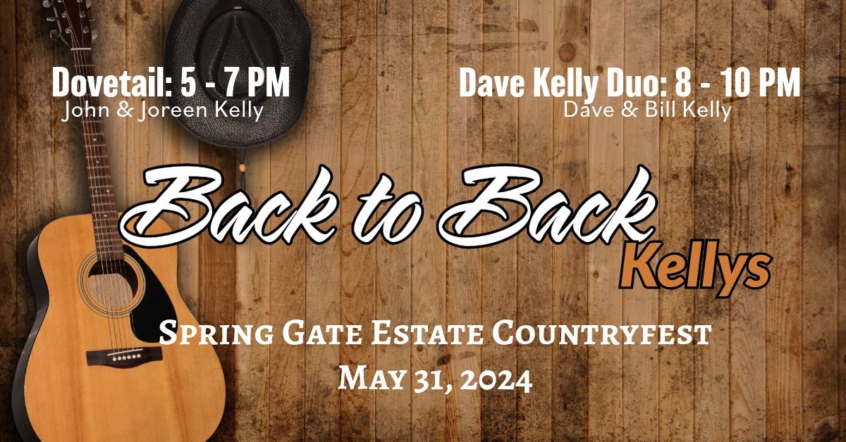 Dovetail & Dave Kelly Duo - Back to Back at Countryfest