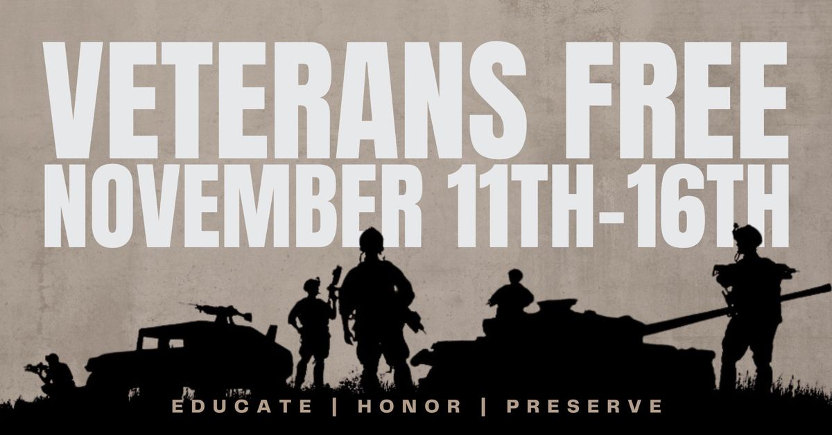 Free Admission For Veterans