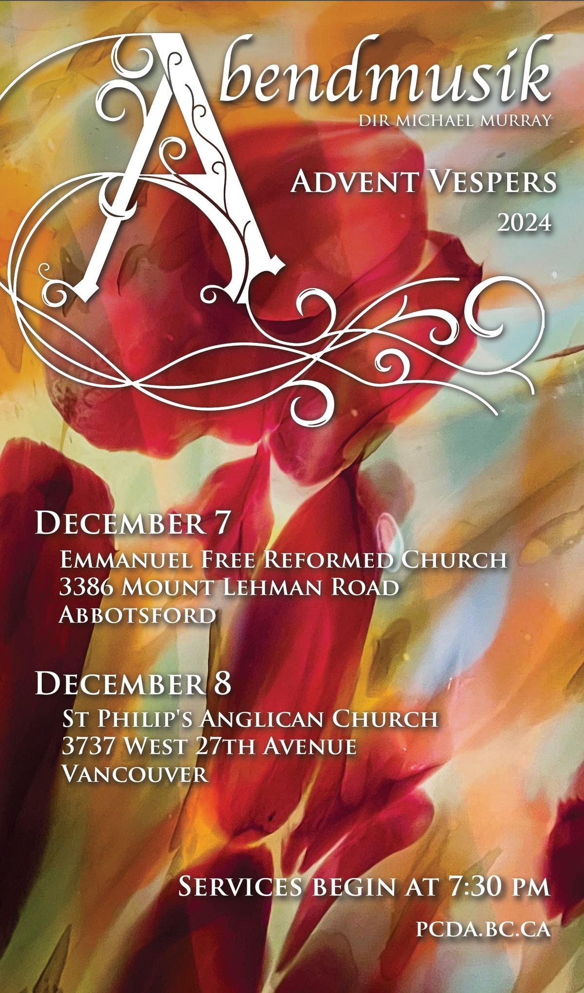 Vancouver Abendmusik Advent Vespers 2024