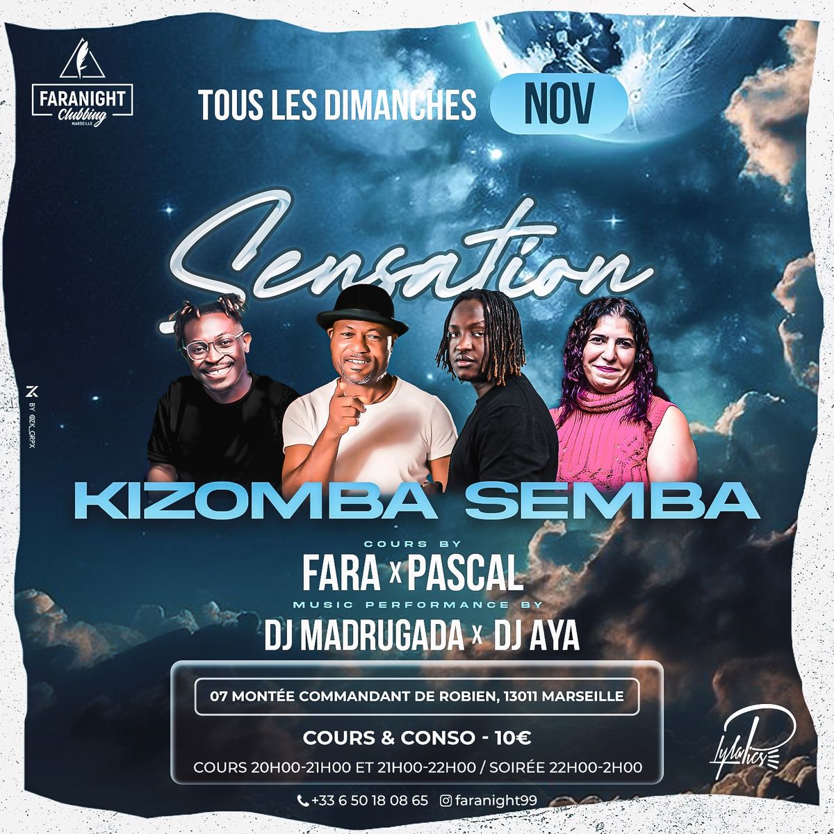 Le Dimanche Sensation Semba Kizomba du 24 Nov  2K24 