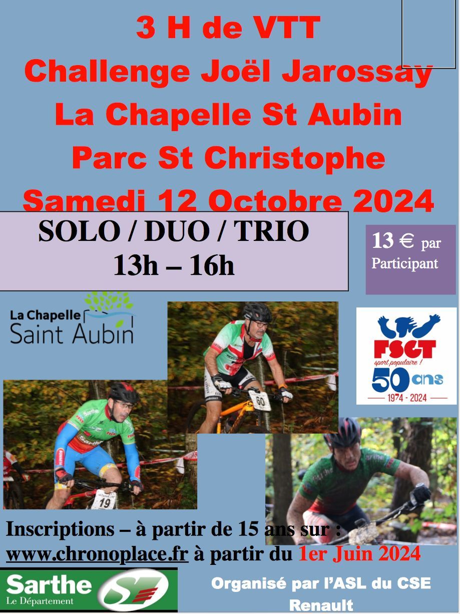 3 Heures VTT de la Chappelle Saint Aubin