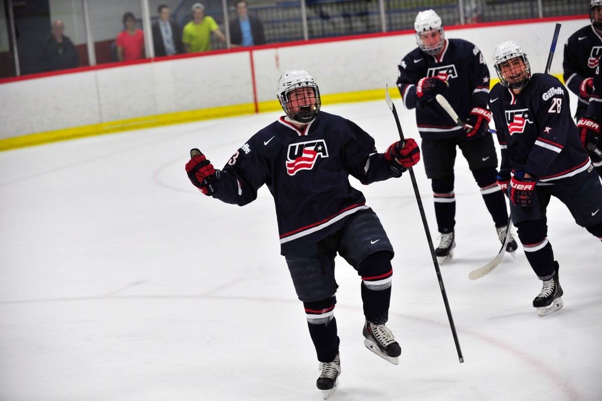 Parking Dubuque Fighting Saints at US National Under 17 Hockey Team
