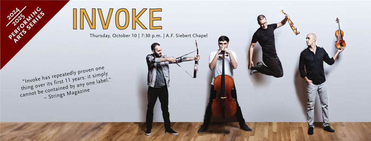 Performing Arts Series: Invoke String Quartet